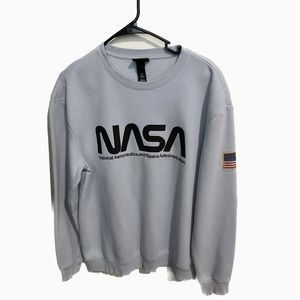 Blue NASA Crewneck Sweater size M H&M